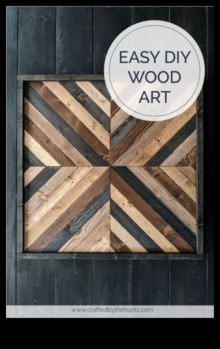 DIY koka sienu māksla: izveidojiet paziņojumus jūsu telpai