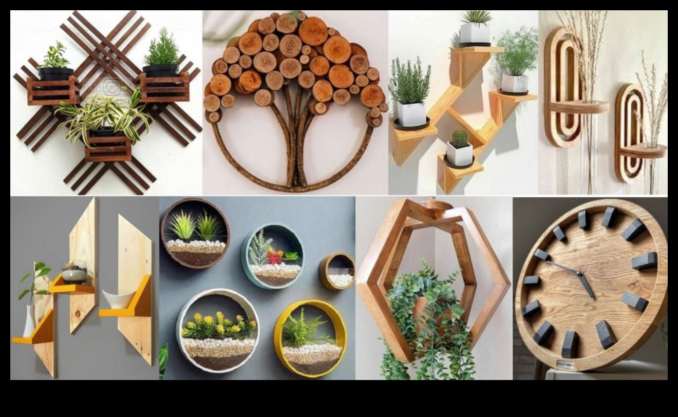 DIY koka sienu māksla: izveidojiet paziņojumus jūsu telpai