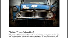 Rolling Through Ages: Classic Cars and Enduring Harisma of Enteryears